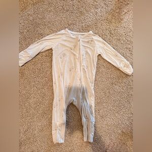 Cozy Cream Kids Footie Pajamas